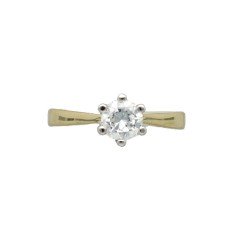 14Krt. geelgouden Solitaire ring 0.67Ct. 