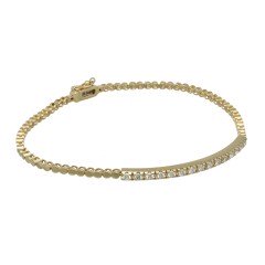 14 Krt Gouden Armband met Briljant 0.38 Ct.