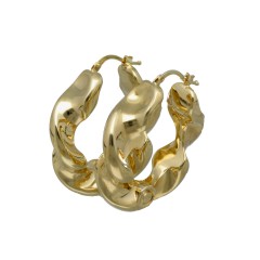 Geelgouden gedraaide Oorbellen