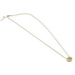 Geelgouden Collier met Diamant en Citrien