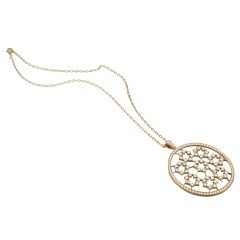 18 Krt. Exclusieve Rosé gouden hanger met Briljant ca.5 Ct