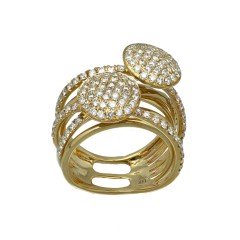 14 Krt. exclusieve ring met 1.55 Ct. Briljanten 