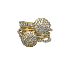 14 Krt. exclusieve ring met 1.55 Ct. Briljanten 