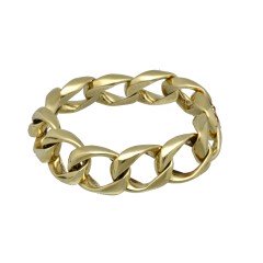 14 krt massieve schakel armband