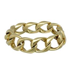 14 krt massieve schakel armband