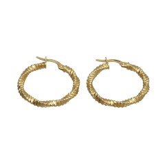 14 krt gouden Oorringen 25 mm