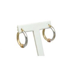 14 Krt Bi-Color Oorringen 21 mm