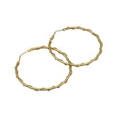 14 Krt  Oorringen met draad 44 mm