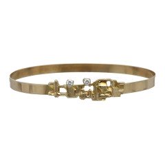 14 krt Gouden Armband met Briljant. 