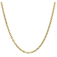 Massief gouden 18 Krt Anker Collier