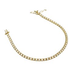 14 Krt tennis armband met briljanten.