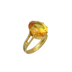 22 Krt. vintage ring met citrien