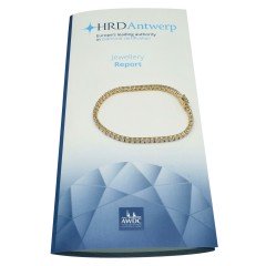 14 Krt Tennisarmband 6.15 Ct  incl. HRD 