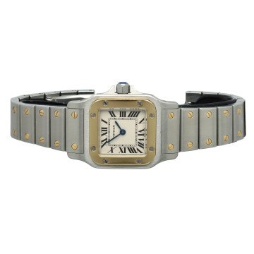 Cartier Santos Galbee Goud/Staal Ref.1567 