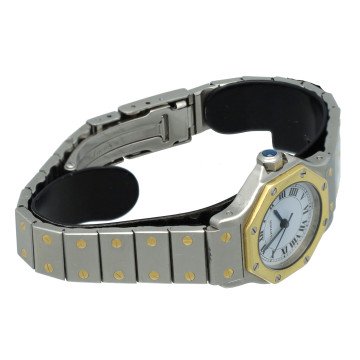 Cartier Santos Octagon Goud/Staal Ref.0907