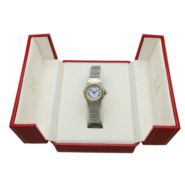 Cartier Santos Octagon Goud/Staal Ref.0907