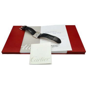 18 Krt. witgoud Cartier Tank Divan Diamonds