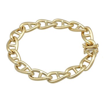 14Krt. Schakelarmband 'Hermes' style