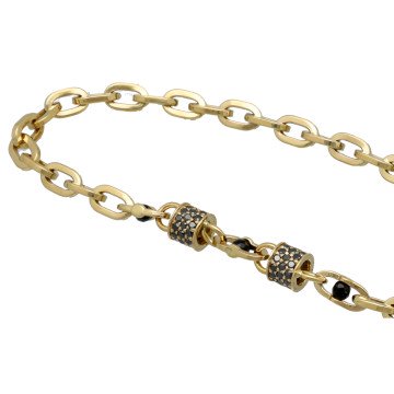 Geelgouden Armband met Diamant 0.72 Ct.