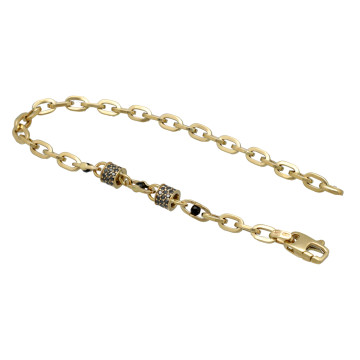 Geelgouden Armband met Diamant 0.72 Ct.