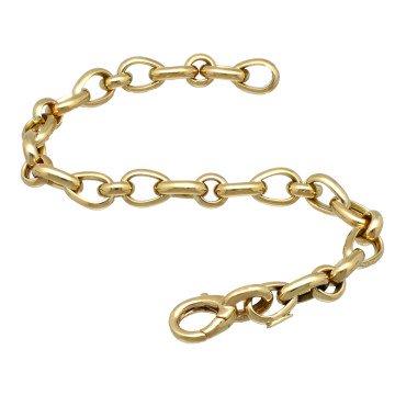 14 Krt Fantasie Schakel Armband