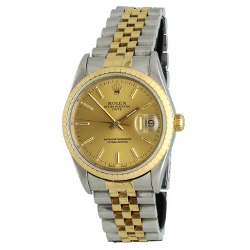 Rolex Oyster Perpetual Date 34mm Goud/Staal