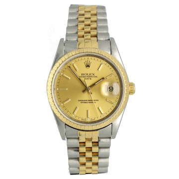 Rolex Oyster Perpetual Date 34mm Goud/Staal