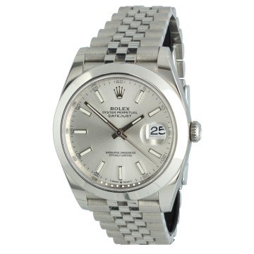 Rolex Datejust 41 Ref.126300 Silver Index Jubilee