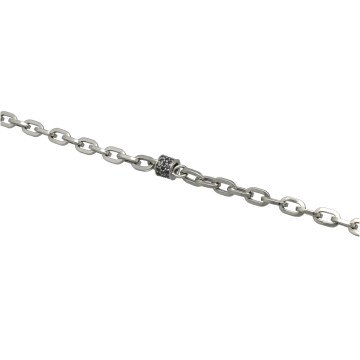 Witgouden Armband met Zwarte Diamant 0.36 Ct.