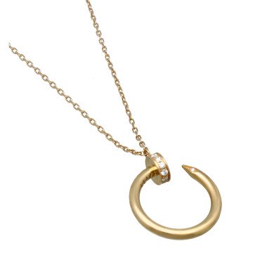 Rosé Gouden Cartier Collier Juste Un Clou 