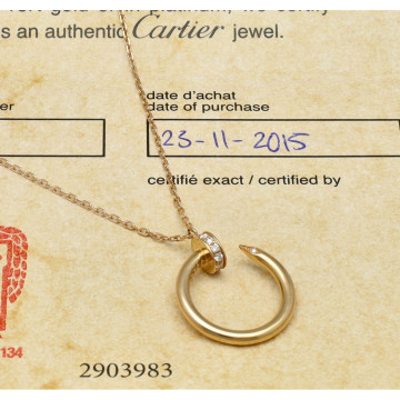 Rosé Gouden Cartier Collier Juste Un Clou 