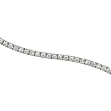 14Krt witgouden tennisarmband met Diamant 3.00Ct