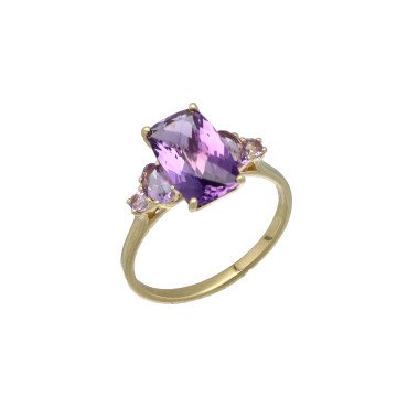14 Krt Gouden Amethist Ring