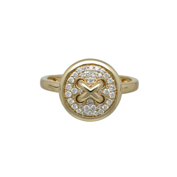 Briljant Ring van 14 Krt Goud 0.28 Ct