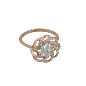 Rosé Gouden Entourage Ring 0.80 Ct