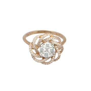 Rosé Gouden Entourage Ring 0.80 Ct