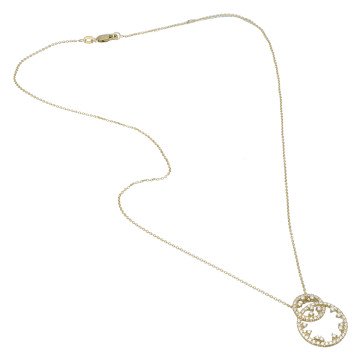 Geelgouden Collier met Briljanten Hanger 0.38 Ct