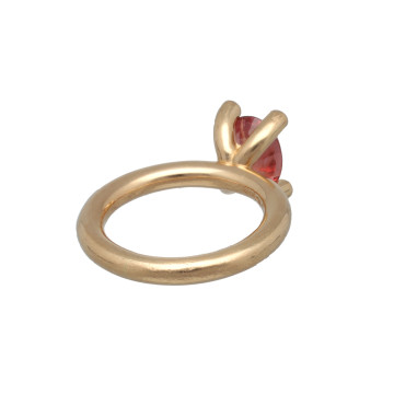 18 Krt. BRON phlox ring roze zirkoon-diamant
