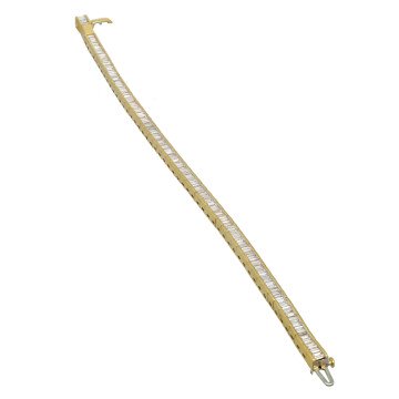 18 Krt Tennisarmband met Baguette Diamant ca. 4.50 Ct