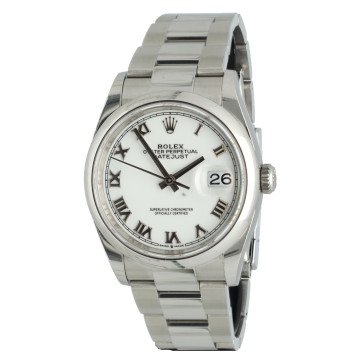 Rolex Datejust 36 White/Roman dial Ref. 126200