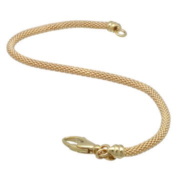 14 Krt gouden fantasie schakel armband