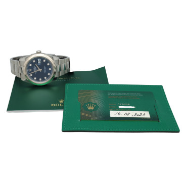 Rolex Datejust 41 Ref.126334 Blue/Diamonds 