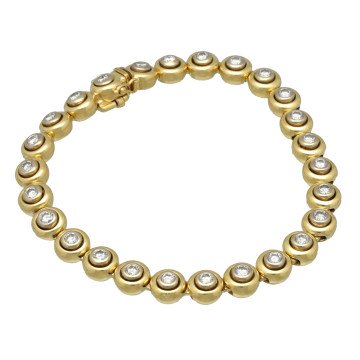18Krt gouden Tennis armband 2.6Ct. Briljant