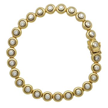 18Krt gouden Tennis armband 2.6Ct. Briljant