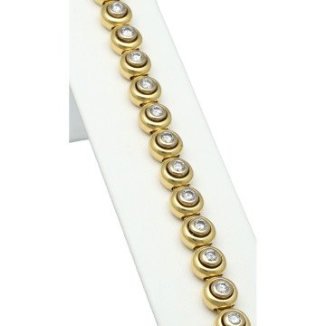 18Krt gouden Tennis armband 2.6Ct. Briljant