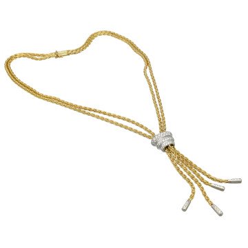 18 Krt. Exclusief halscollier met Briljanten