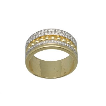14 Krt Gouden Briljant Ring 0.37 Ct