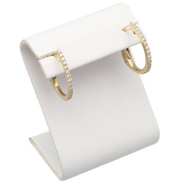 Geelgouden Oorringen met Briljant 0.17 Ct