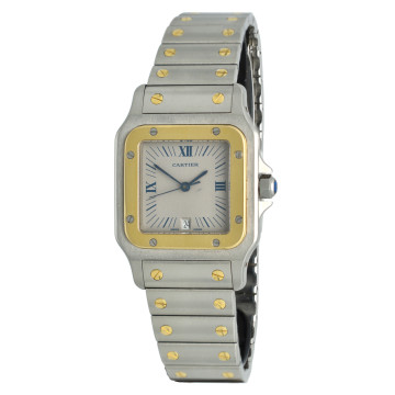 Cartier Santos Galbee Goud/Staal 187901