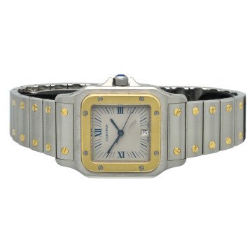 Cartier Santos Galbee Goud/Staal 187901